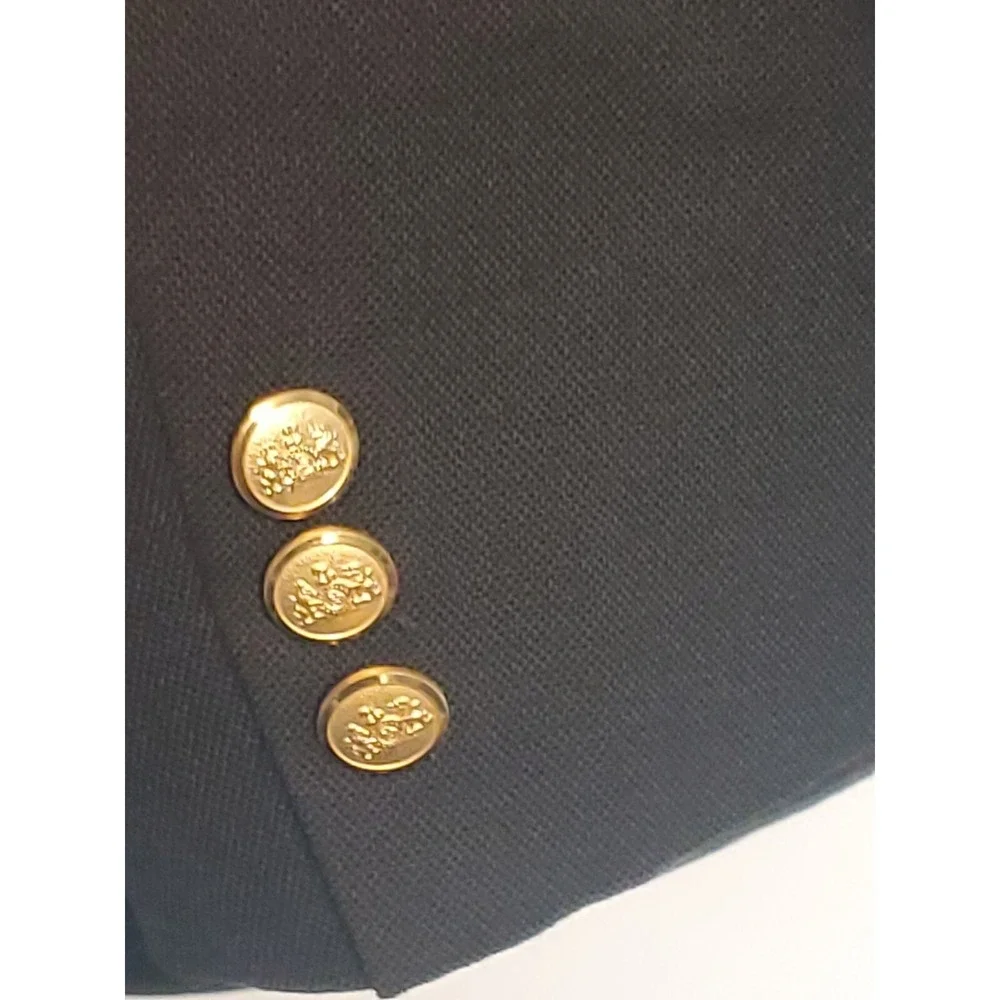 Stafford Performance Wool 2 Gold Button 48L Blue  Mens Dress Jacket Blazer
